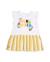 Robe en maille pour fille avec rayures verticales Jaune 1 - vertbaudet enfant 