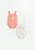 Lot de 2 bodies bébé à bretelles en éponge honfleur Corail 1 - vertbaudet enfant 