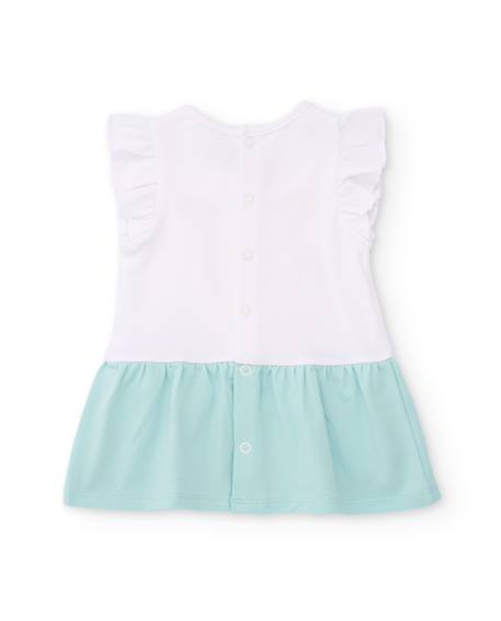 Robe bébé avec bloomer avec motif girafes Blanc 3 - vertbaudet enfant 
