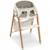 Chaise haute évolutive bébé en bois grow with me Blanc+Gris 5 - vertbaudet enfant 