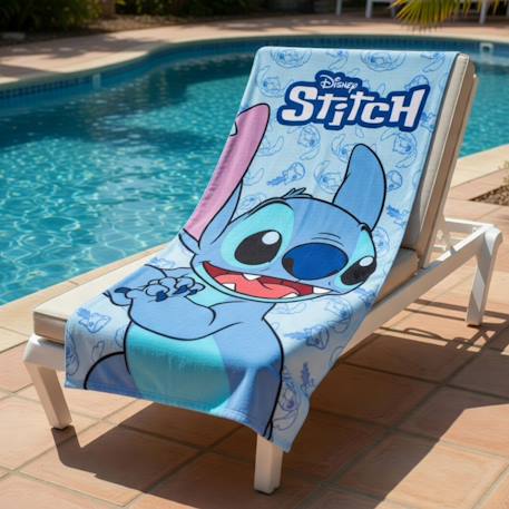 Serviette polyester enfant à motif lilo & stitch Bleu 2 - vertbaudet enfant 