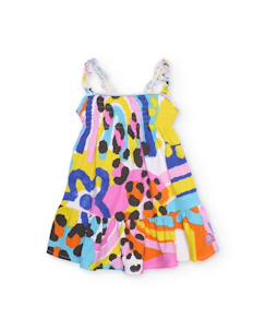 Bébé-Robe, jupe-Robe pour fille en maille avec corsage froncé