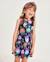 Robe fille en maille avec finitions contrastées Bleu 1 - vertbaudet enfant 