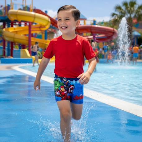 Boxer de bain garçon avengers Bleu+Marine 8 - vertbaudet enfant 