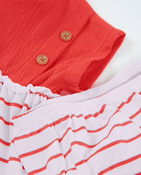 Robe en tricot pour bébé avec poche fraise Rouge 6 - vertbaudet enfant 