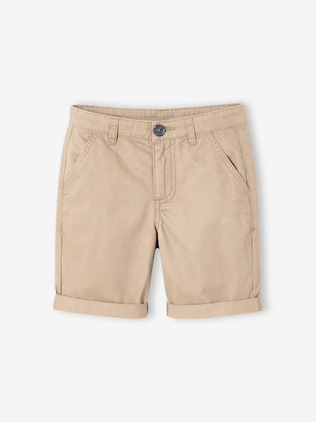 Bermuda chino garçon beige+BLEU+bleu grisé+rouge+sable+vert 23 - vertbaudet enfant 