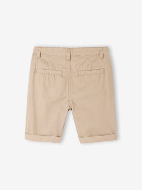 Bermuda chino garçon beige+BLEU+bleu grisé+rouge+sable+vert 25 - vertbaudet enfant 