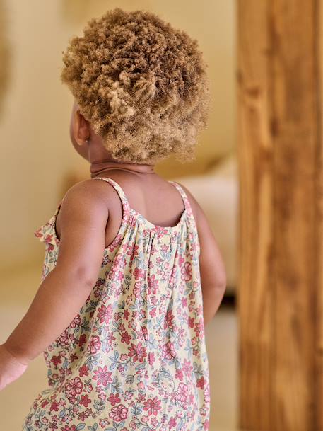 Combishort bébé fille bretelles fines jaune pâle 9 - vertbaudet enfant 