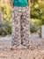Pantalon fille large motifs fleurs Léopard+vanille+vert 9 - vertbaudet enfant 