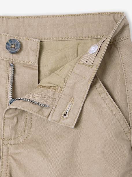 Bermuda chino garçon beige+BLEU+bleu grisé+rouge+sable+vert 24 - vertbaudet enfant 