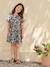 Robe fille imprimé fleurs vert 1 - vertbaudet enfant 