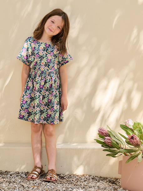 Fille-Robe-Robe fille imprimé fleurs