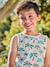Débardeur garçon imprimé tropical blanc imprimé 1 - vertbaudet enfant 