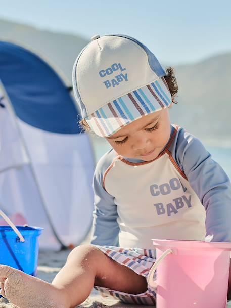 Casquette bébé garçon vert sauge 4 - vertbaudet enfant 