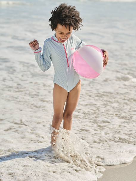 Combinaison de bain fille anti-uv vert d'eau 2 - vertbaudet enfant 