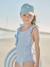 Maillot de bain rayé 1 pièce fille bleu ciel 6 - vertbaudet enfant 