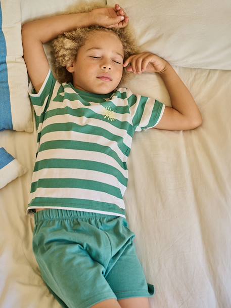 Lot 2 pyjashorts à rayures bleu 13 - vertbaudet enfant 