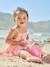 Robe bébé fille bretelles coton bio beige+rayé rose 10 - vertbaudet enfant 