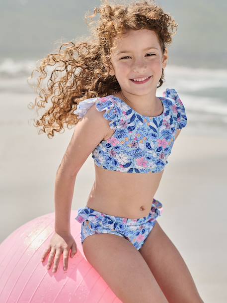 Maillot de bain 2 pièces fille vert d'eau 7 - vertbaudet enfant 