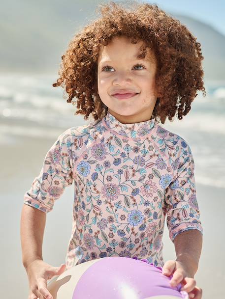 Maillot 2 pièces bain fille anti UV rose nude 5 - vertbaudet enfant 