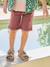 Bermuda garçon 5 poches argile+bleu grisé+terracotta+vert émeraude 12 - vertbaudet enfant 