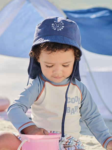 Bob bébé avec couvre nuque Bleu indigo 6 - vertbaudet enfant 
