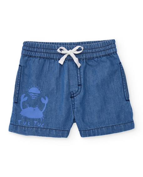 Garçon-Bermuda pour garçon en toile et denim