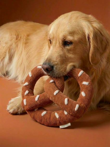Jouet chien tissu bretzel noisette 3 - vertbaudet enfant 