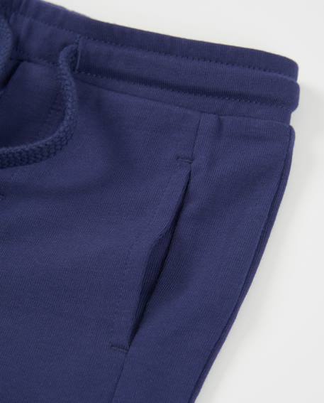 Bermuda garçon en coton avec taille élastiquée Bleu 3 - vertbaudet enfant 