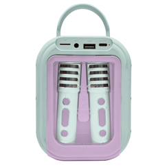 Jouet-La reine des neiges karaoke bluetooth avec 2 micros sans fil