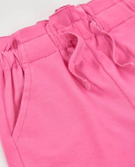 Short fille en coton avec broderie pastèque Rose 3 - vertbaudet enfant 