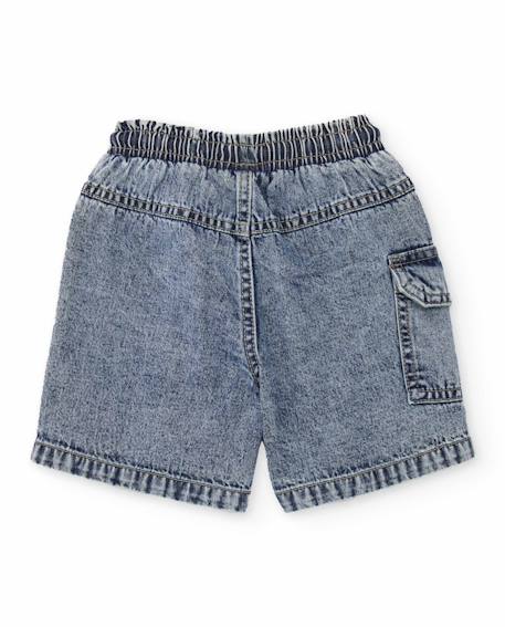 Bermuda garçon en denim Bleu 3 - vertbaudet enfant 