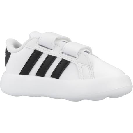 Basket bébé garçon en textile velcro classiqu Blanc white 5 - vertbaudet enfant 