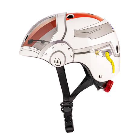 Casque velo et trottinette enfant lids astronaut Blanc/rouge 3 - vertbaudet enfant 
