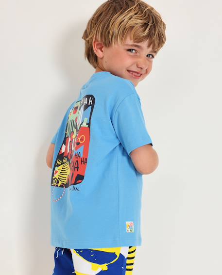 T-shirt en maille pour garçon avec motif poisson-clown Bleu 1 - vertbaudet enfant 