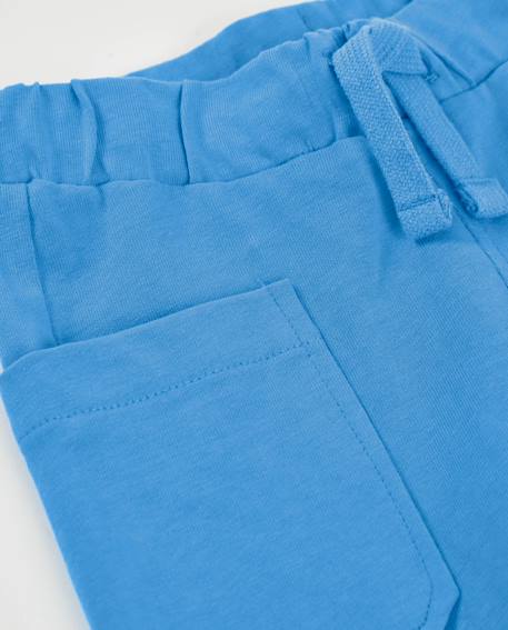 Bermuda garçon en maille avec poches avant Bleu 3 - vertbaudet enfant 