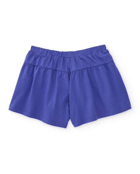 Short pour fille en coton au design fluide Violet 2 - vertbaudet enfant 