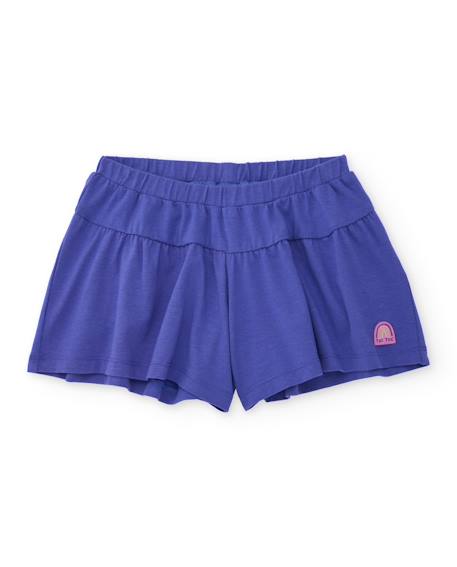 Fille-Short pour fille en coton au design fluide