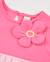 Robe fille en maille avec fleur appliquée Rose 3 - vertbaudet enfant 