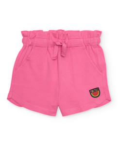 Short fille en coton avec broderie pastèque  - vertbaudet enfant