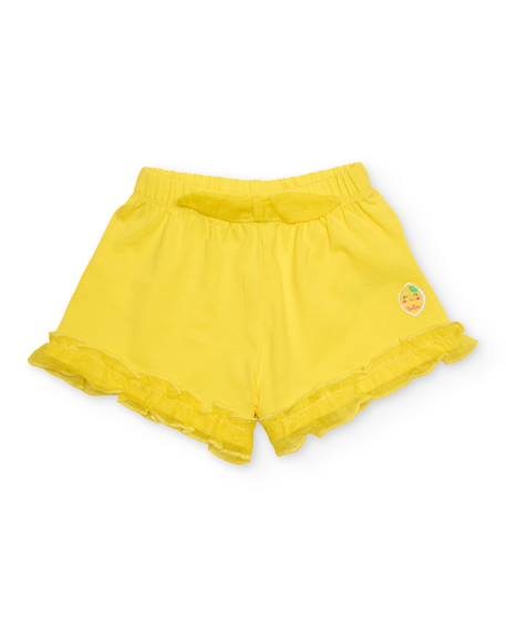 Short fille en coton avec volants au bas  - vertbaudet enfant