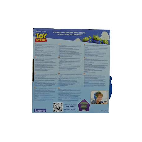 Casque lumineux pliable bluetooth et filaire toy story avec limitation du volume MULTICOLORE 4 - vertbaudet enfant 