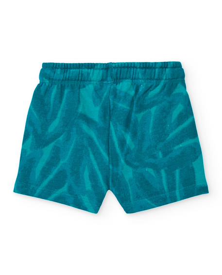 Bermuda garçon en coton avec poches latérales Bleu 2 - vertbaudet enfant 