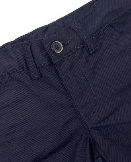 Bermuda pour garçon en tissu chaîne et trame avec poches latérales Bleu 3 - vertbaudet enfant 