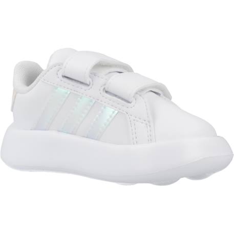Baskets bébé fille grand court 2.0 cf Blanc+Blanc white 11 - vertbaudet enfant 