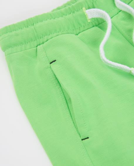 Bermuda garçon en coton avec poches latérales Vert 3 - vertbaudet enfant 