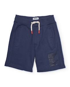 -Bermuda garçon en maille avec taille élastique