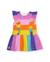 Robe pour fille en maille avec volants sur les bretelles Rose 1 - vertbaudet enfant 