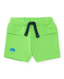 -Bermuda garçon en coton avec taille élastiquée