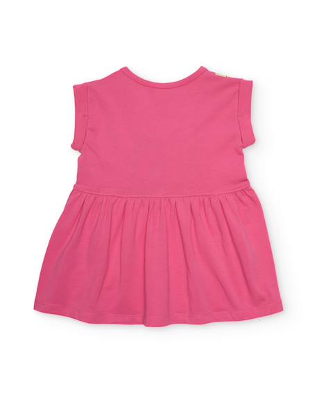 Robe fille en maille avec application de pastèque Rose 2 - vertbaudet enfant 